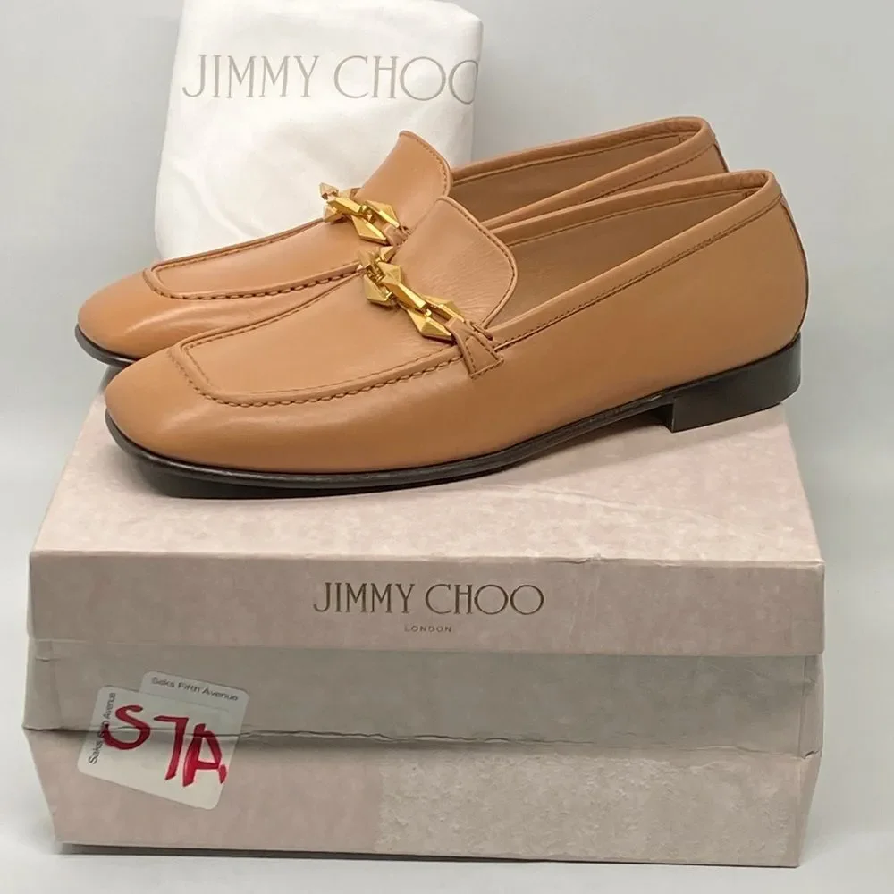 Jimmy Choo Diamond Tilda Loafers size 37.5